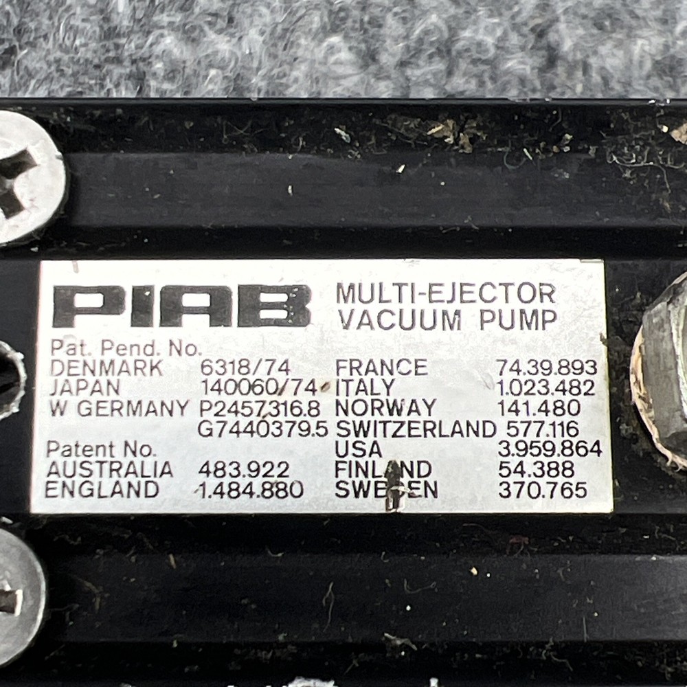 PIAB M32 31.01.1043 Multi-Ejector Vacuum Pump Pre-Owned
