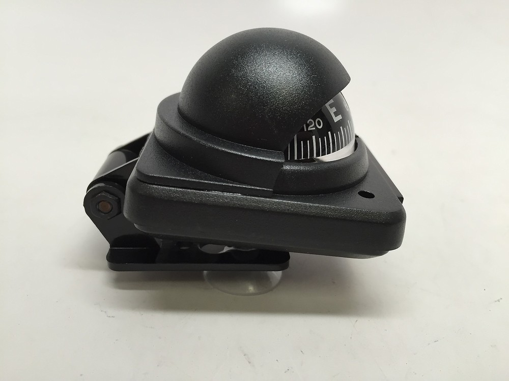 MARINE BOAT BLACK BRACKET & SUCTION CUPS ADJUSTABLE BUILT-IN COMPENSATION SYSTEM
