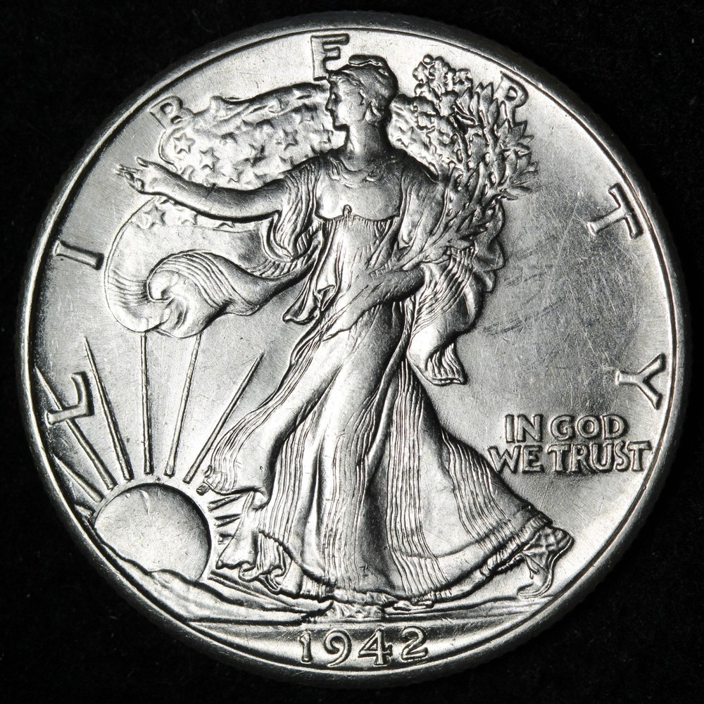 1942 Walking Liberty Silver Half Dollar UNC *UNCIRCULATED* MS E302 QQCP
