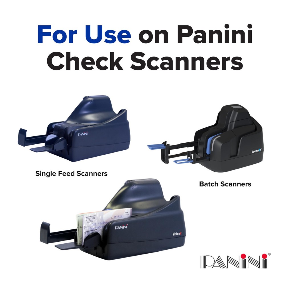 Panini Check Scanner Cleaning Cards - 15 Pack - Maintain Optimal Performance
