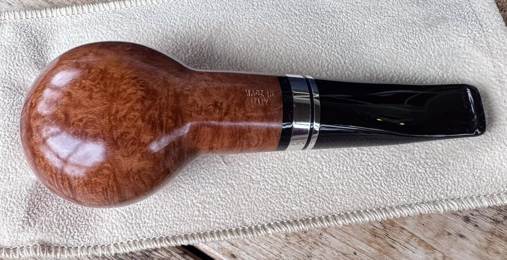 Savinelli Minerva Smooth Natural Author (320 KS) 6mm Filter Pipe - NEW