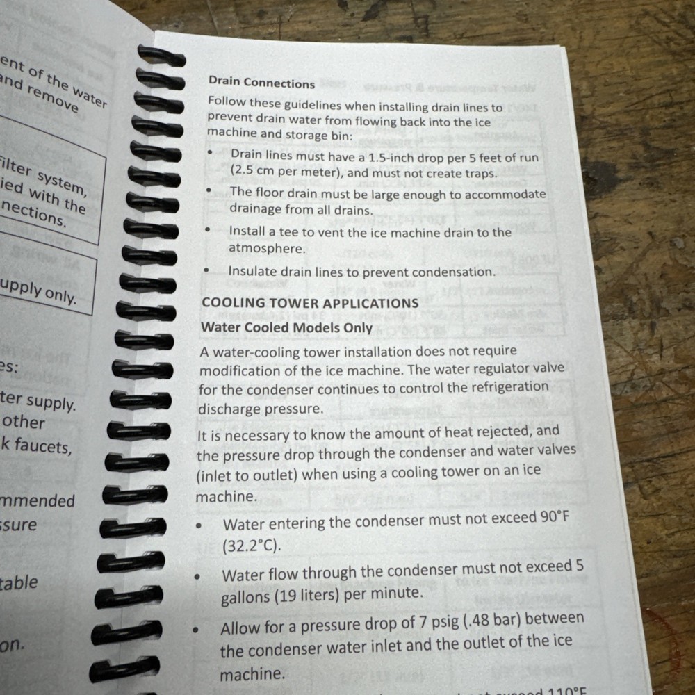 Manitowoc Neo Ice Machine Technicians Handbook Spiral 6/24