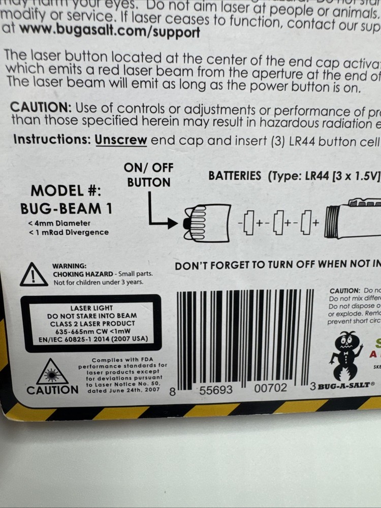 Bug-A-Salt Bug-Beam Adapter Kit With Batteries