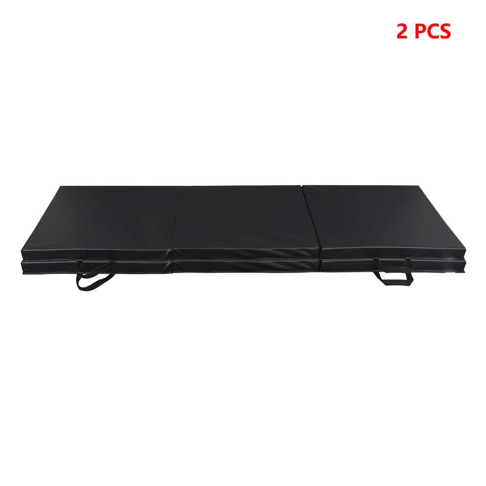 2x Tri-Fold Gym Mat Ideal for several workout activities Gymnastics Workout 6'
