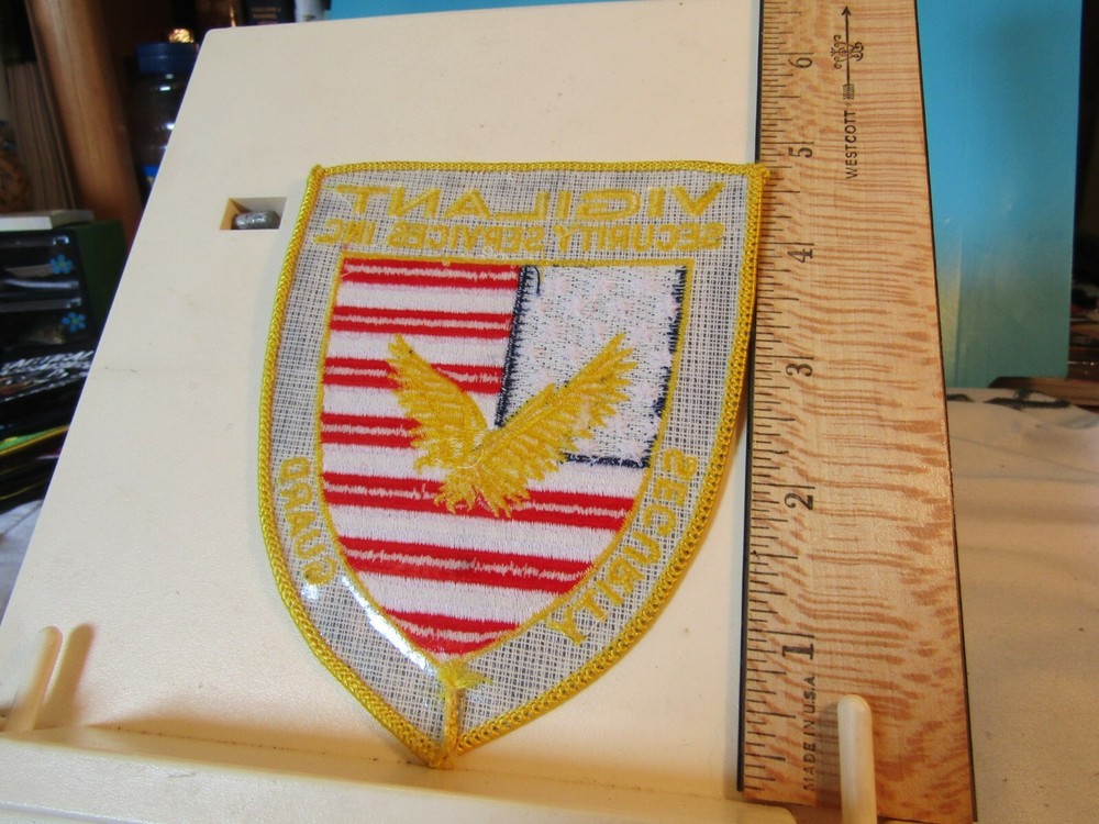 Vigilant Security Services Inc. Security Guard patch Ontario Canada NOS