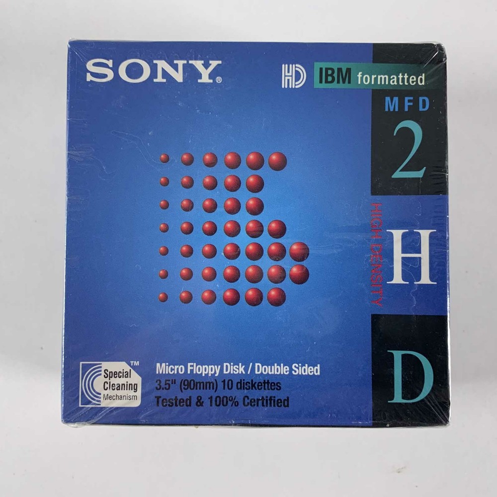 Sony 3.5 Inch Micro Floppy Disk Double Sided High Density 1.44MB            B-B