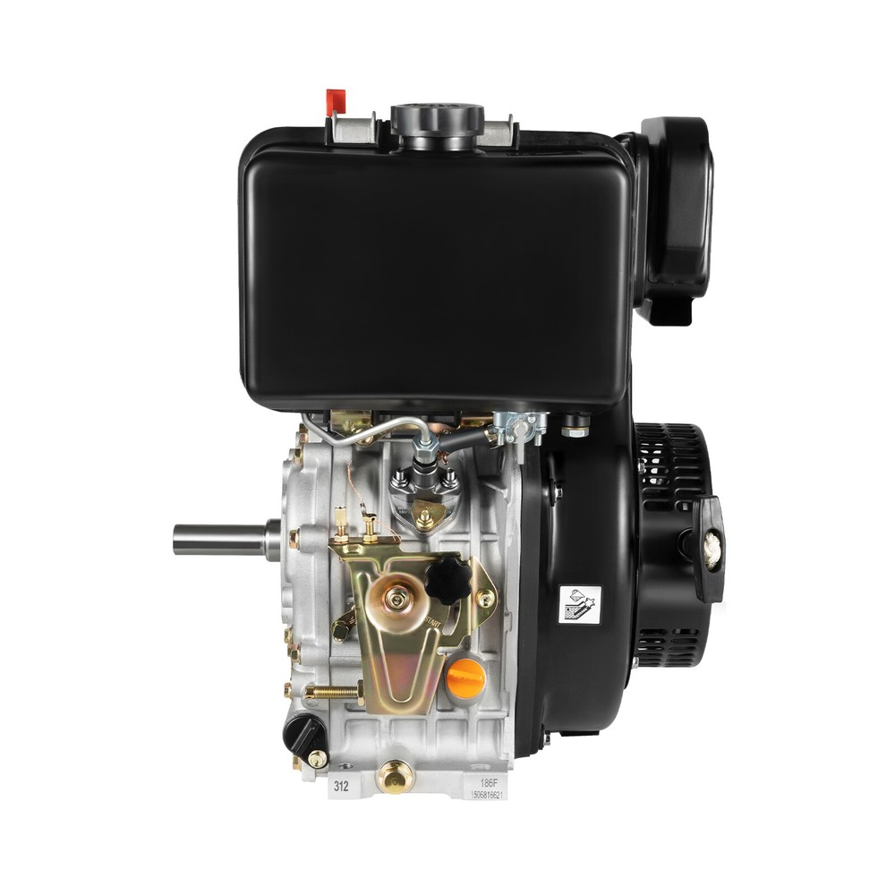 186F 10HP Engine 4Stroke Single Cylinder 406CC Forced Air Cooling Machine