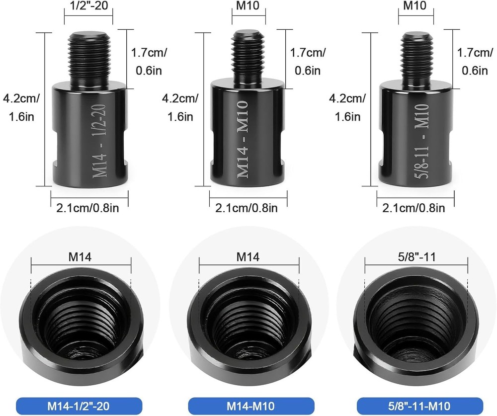 6 PCS Angle Grinder Adapter, Angle Grinder Attachments Converter for Cut Off
