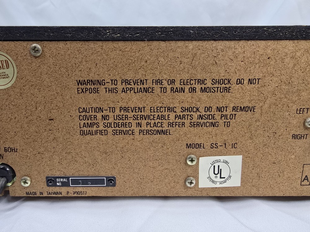 Vintage ADC Sound Shaper One Stereo Frequency Equalizer Model SS-1 W/ Box