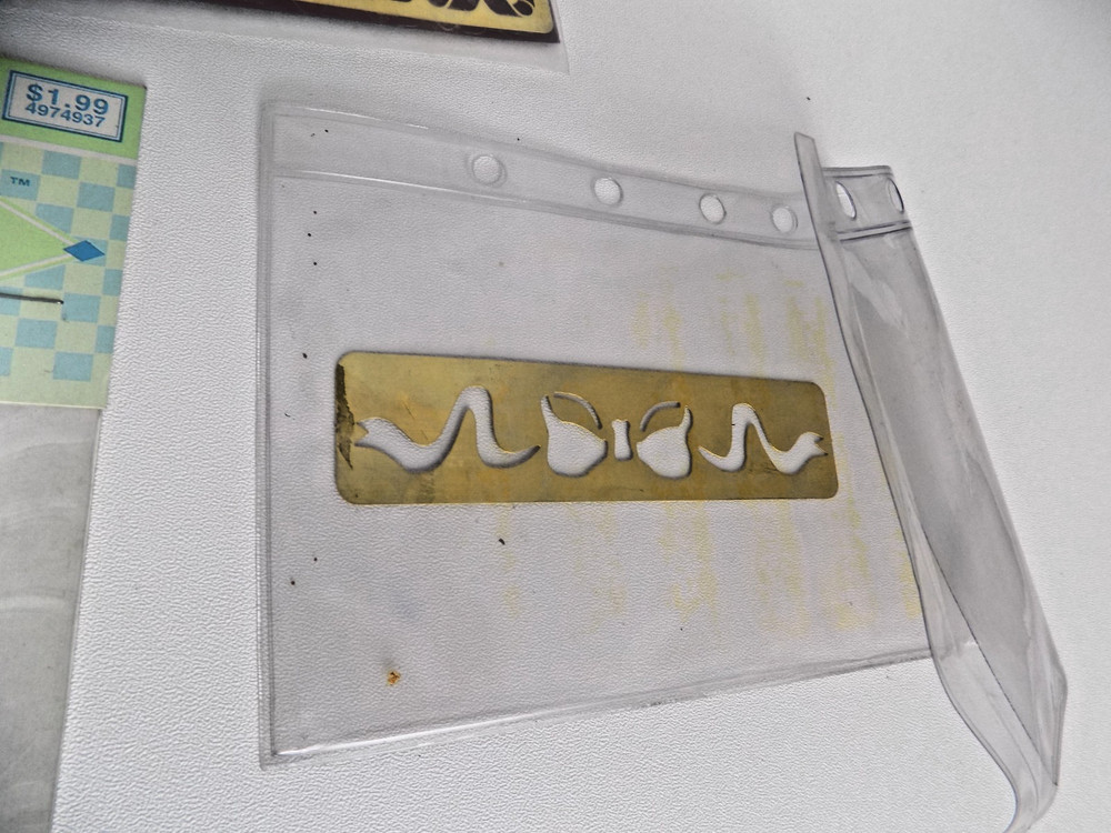 Brass Embossing Stencils Lot- Scrapbooking,Cardmaking, Calligraphy, Crafting