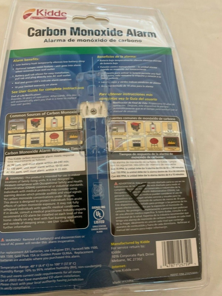 Kiddie Carbon Monoxide Alarm