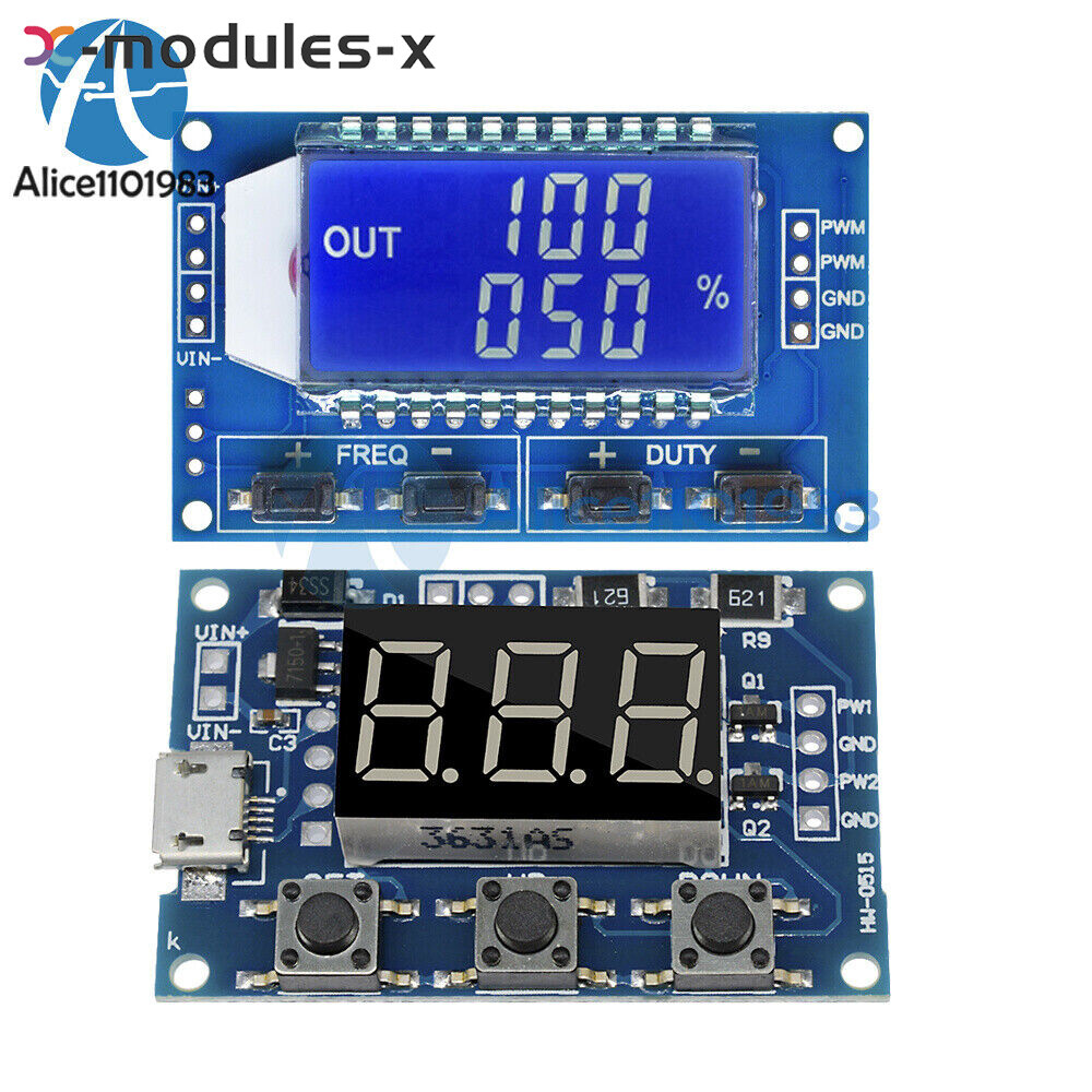 Adjustable PWM Pulse Frequency Duty Cycle Square Wave Signal Generator Module