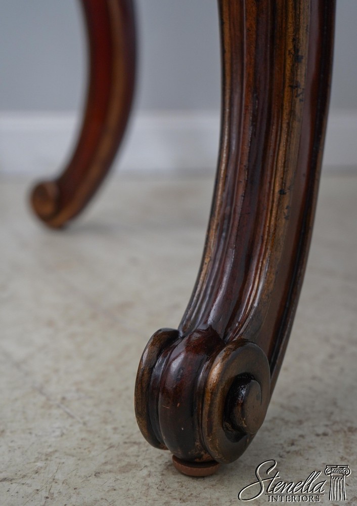 61635: HOOKER Leather Top Continental Style Desk