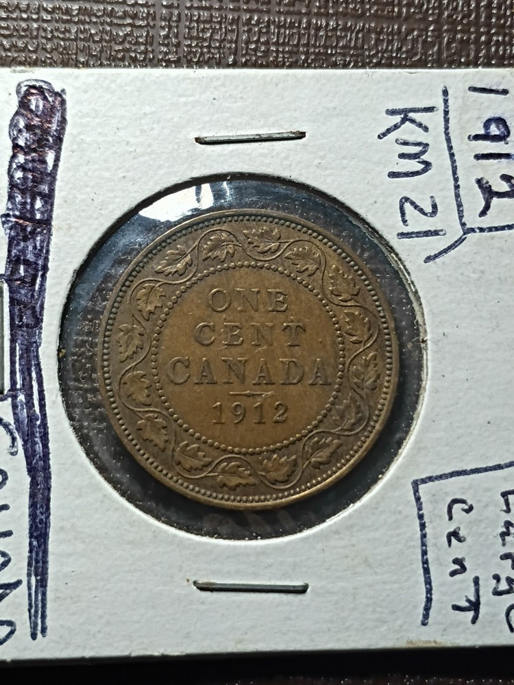 1912 Canada Large Cent KM 21