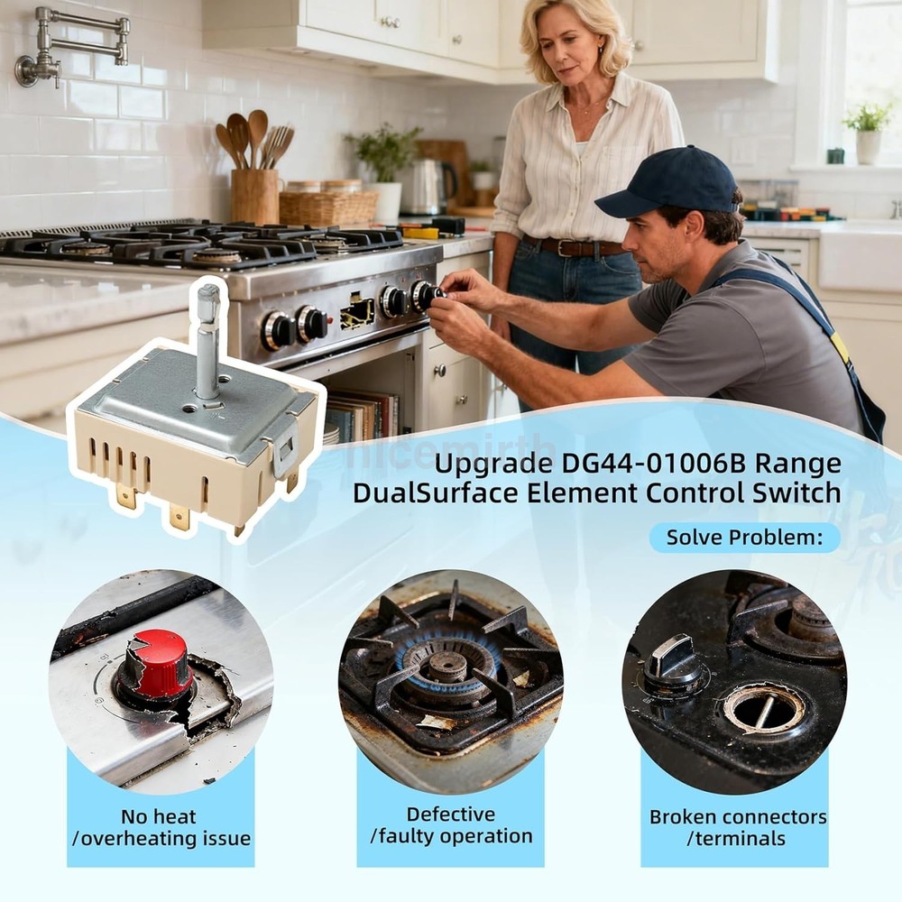 DG44-01006B Surface Element Switch PER00112D Replacement Range Cook For Samsung