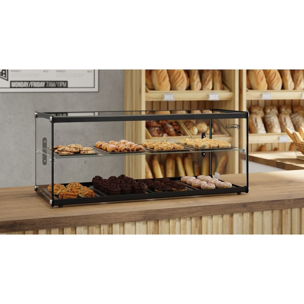 36 in. 2 Tiered Pastry Display Case