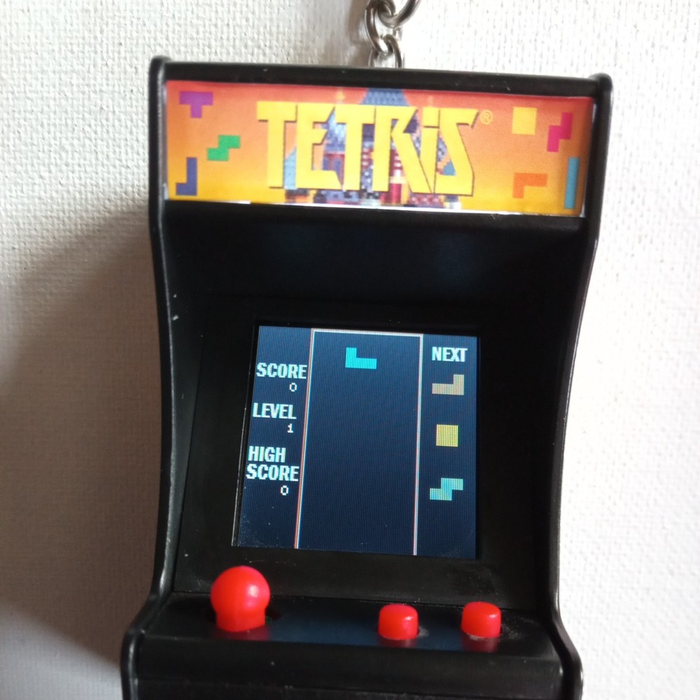 2019 Super Impulse Micro Arcade: Tetris Keychain Electronic Game (Tested/Works)