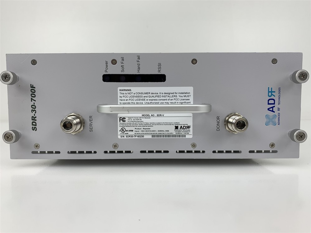 ADRF SDR-30-700F Modular Digital Repeater SDR-V