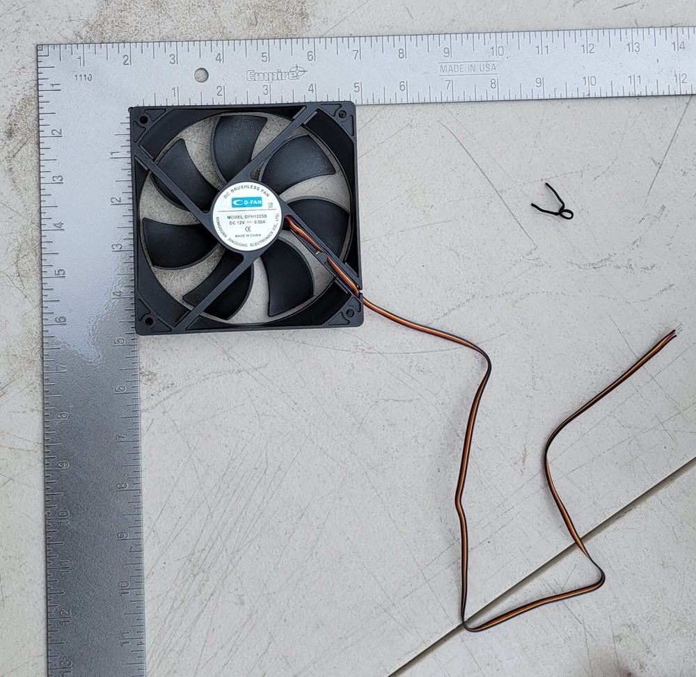 120mm DC Brushless Fan 12V 0.50A VARIABLE SPEED 4 Wire