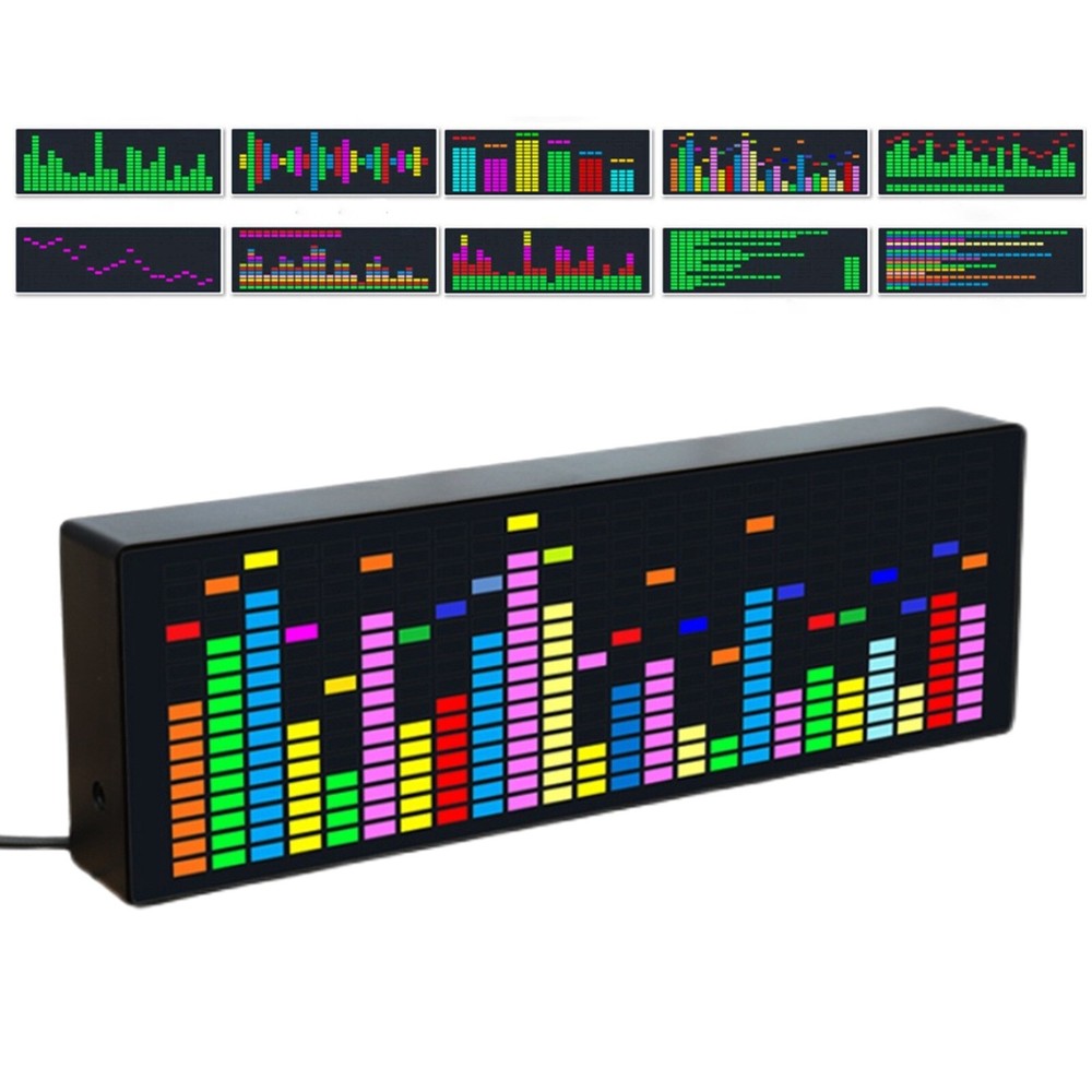 Music Spectrum Analyzer Stereo VU Meter Indicator LED Level Display Amplifier