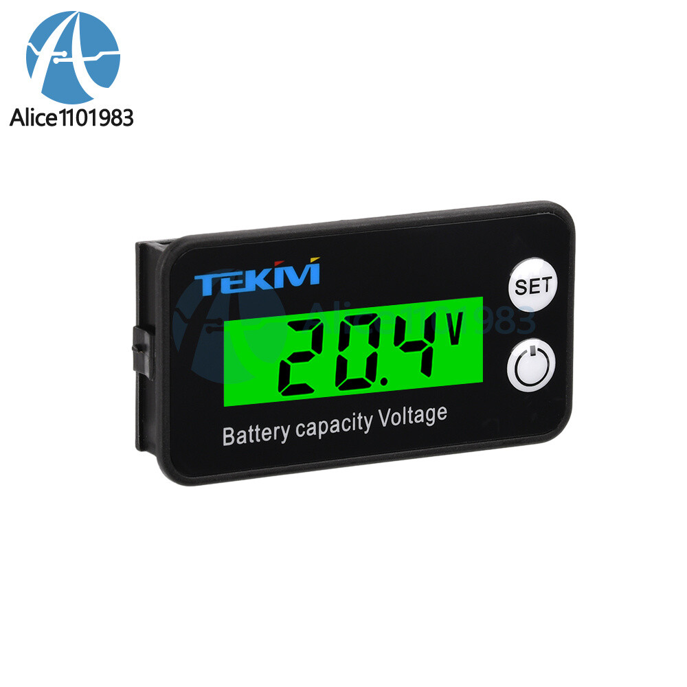 6136B LCD Battery Capacity Indicator Voltmeter Low Voltage Alarm High Precision