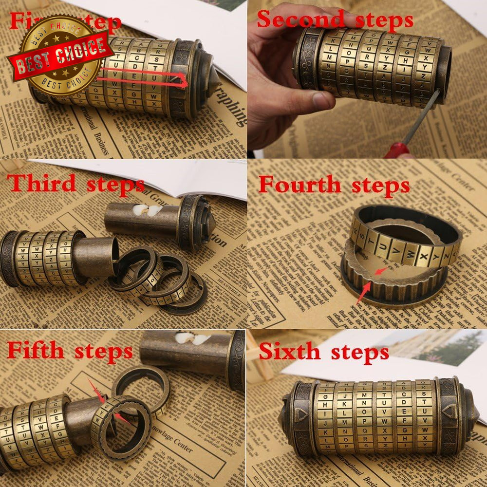 Da Vinci Code Mini Cryptex Valentine'S Day Interesting Creative Romantic Birthda