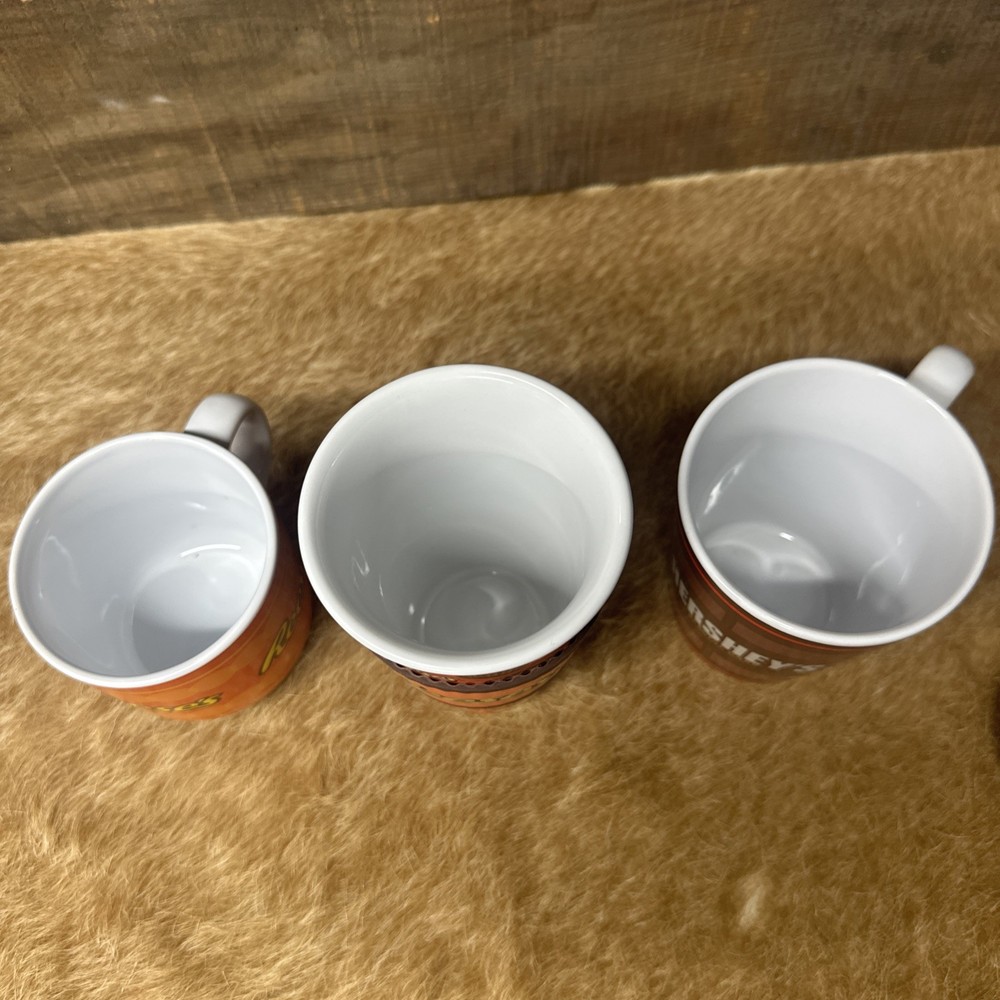Reeces Hershey Ceramic Coffee Mugs Multiple Sizes Chocolate Lovers Trio