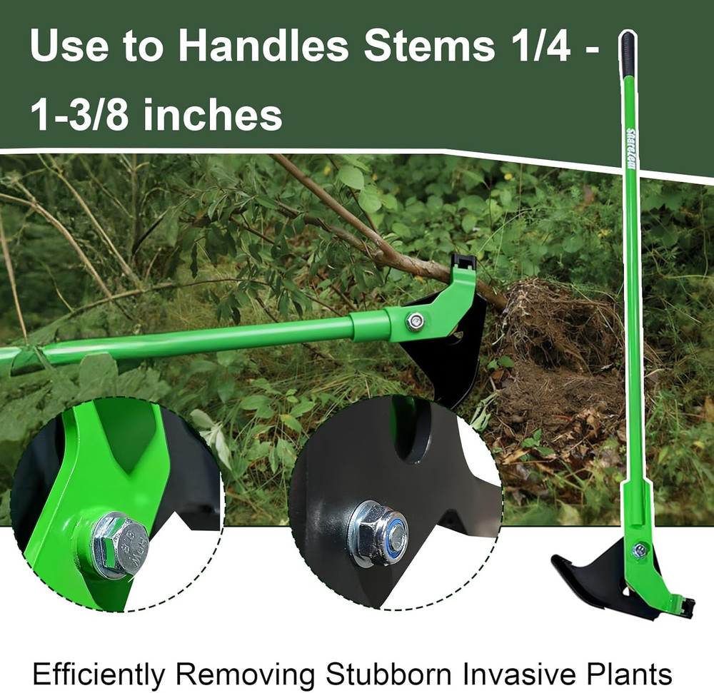Medium Sapling Puller, Heavy-Duty High-Leverage Tree Puller Tool Fully Uproots W