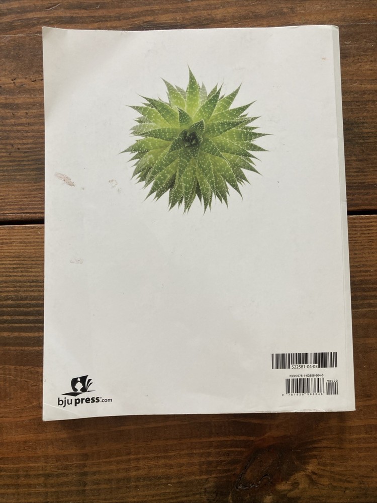 BJU Press Science 3 Student Text. Blank Questions! (5th Edition). 3rd Grade.