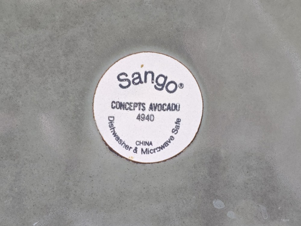 SANGO 'Concepts Avocado' 4940 ~ 11" DINNER PLATE