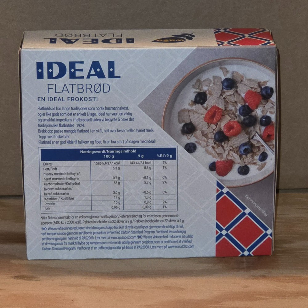 WASA Ideal Flatbrød (Flatbread) 190g - 31.05.26