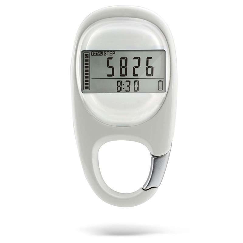 Simple LCD Display Walking Step Counter Clip on Step for Walking 3D Pedometer
