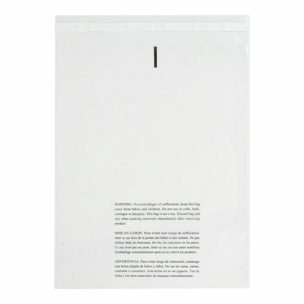 Suffocation Warning Clear Poly Bags