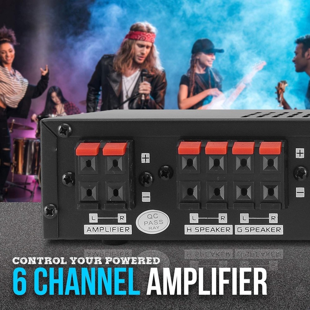 Pyle PSS8 8 Zone Multi Channel Speaker Stereo Amplifier Switch Box Hub