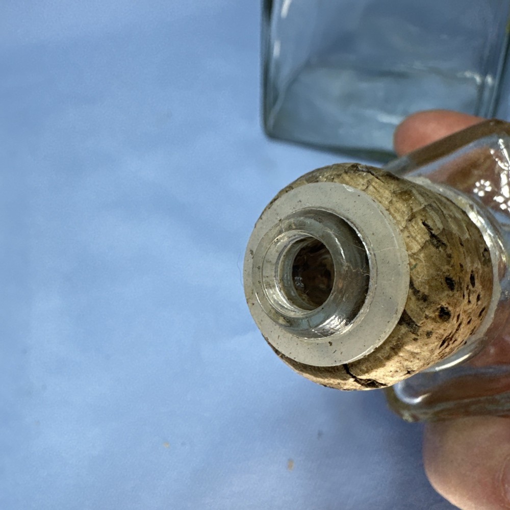 Cuervo 1800 Bottle, Empty, Original Stopper, Clear Decanter.