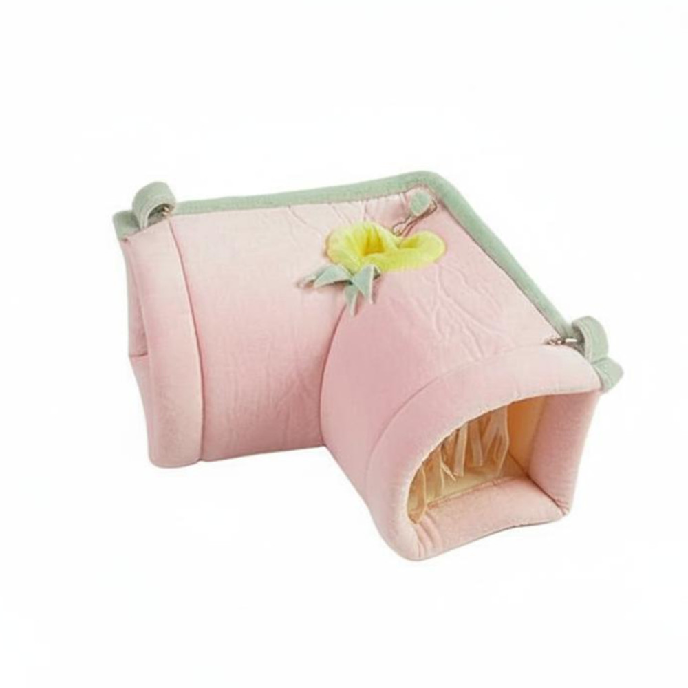 Washable plush pet tunnel bed