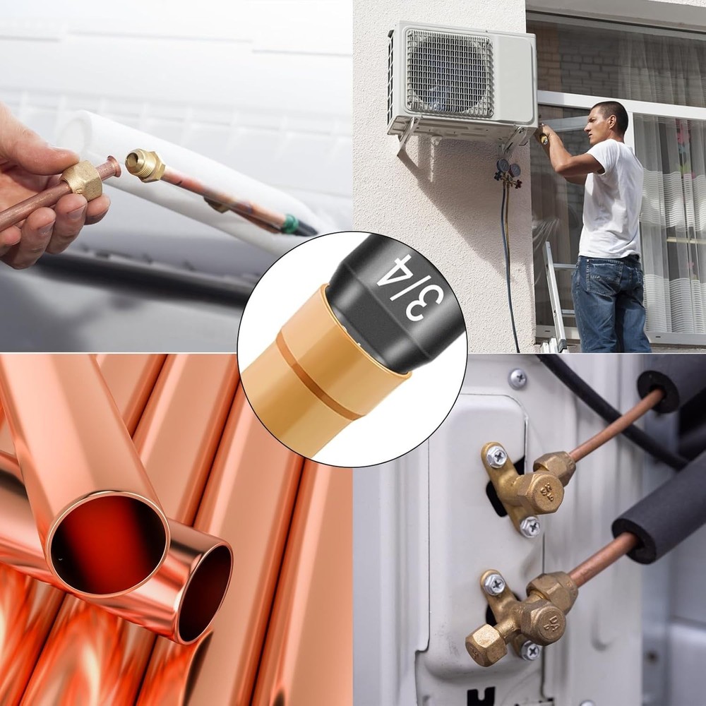 Efficient Copper Pipe Expander - 2Pcs HVAC Swaging Tool Set with Quality