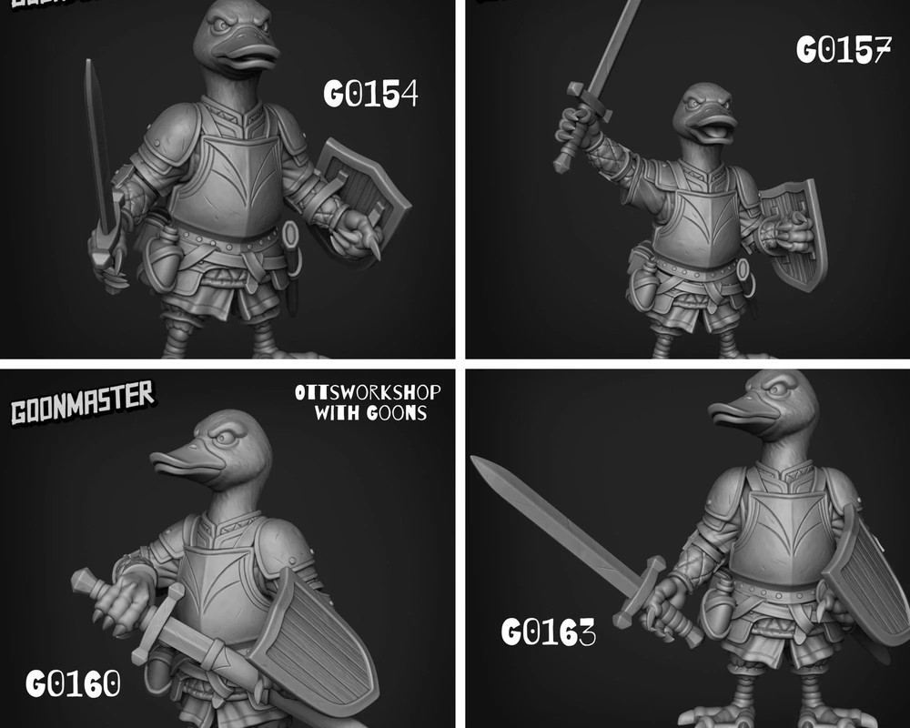 Duck Folk Fighter Miniature