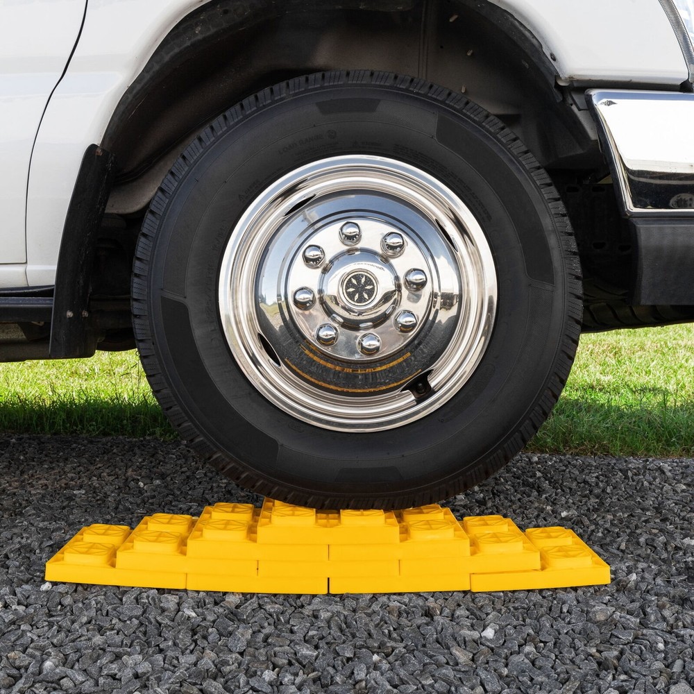 FasTen RV Leveling Blocks Stack Interlocking Design Carrying Handle 10 Pack Hot