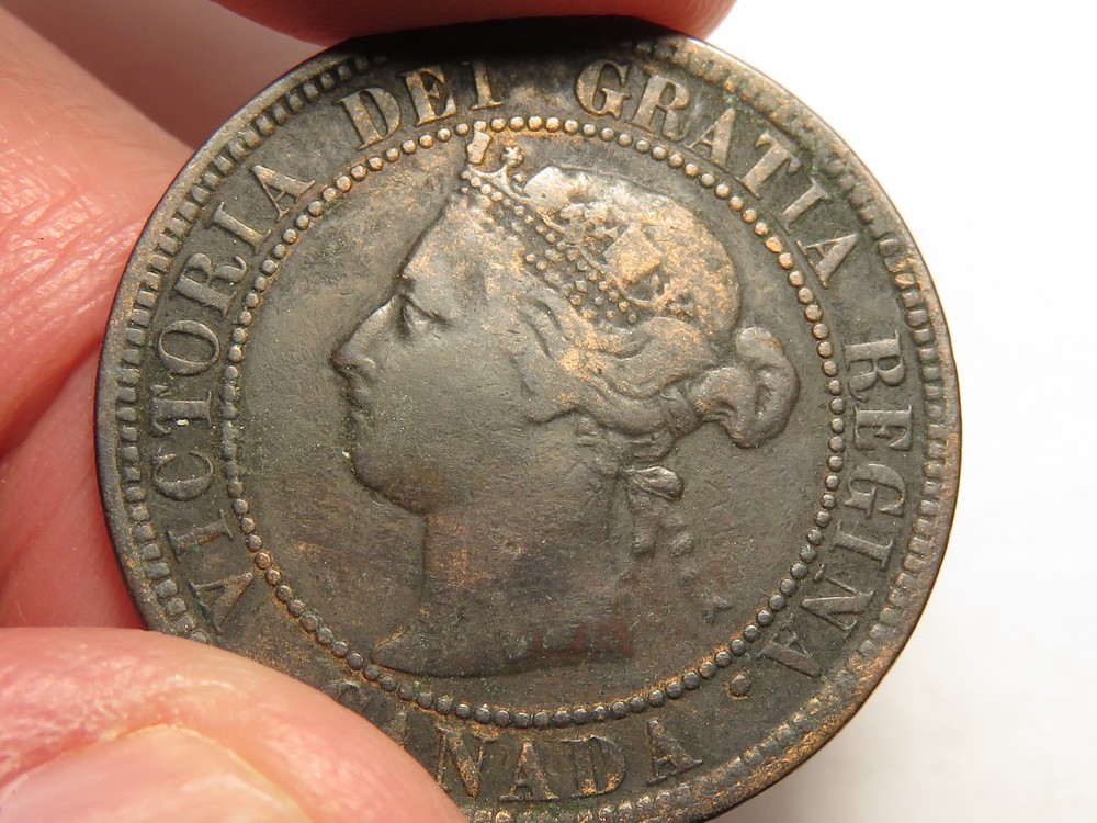 1882 H Canada Large Cent, Fine