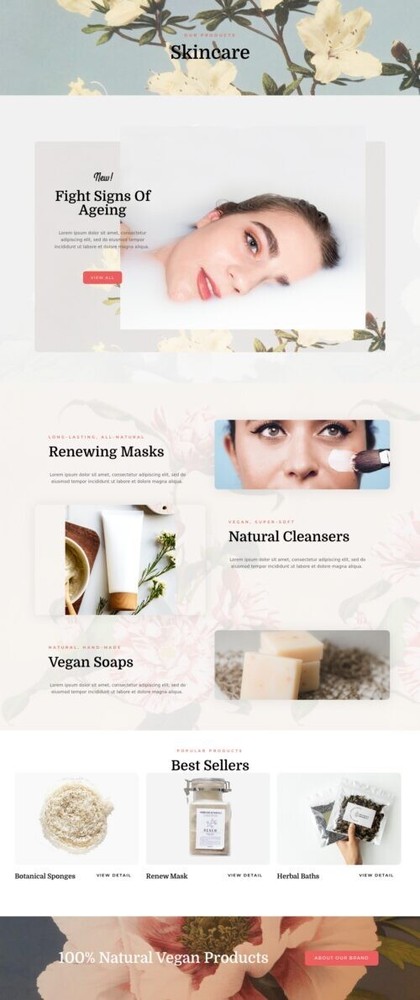 Beautiful Elementor Templates 15 , Mobile Responsive, Salon WordPress Website.