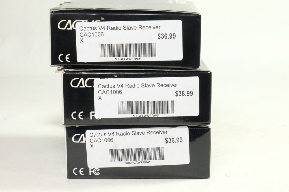 Cactus V4 Wireless Transmitter and THREE Recievers