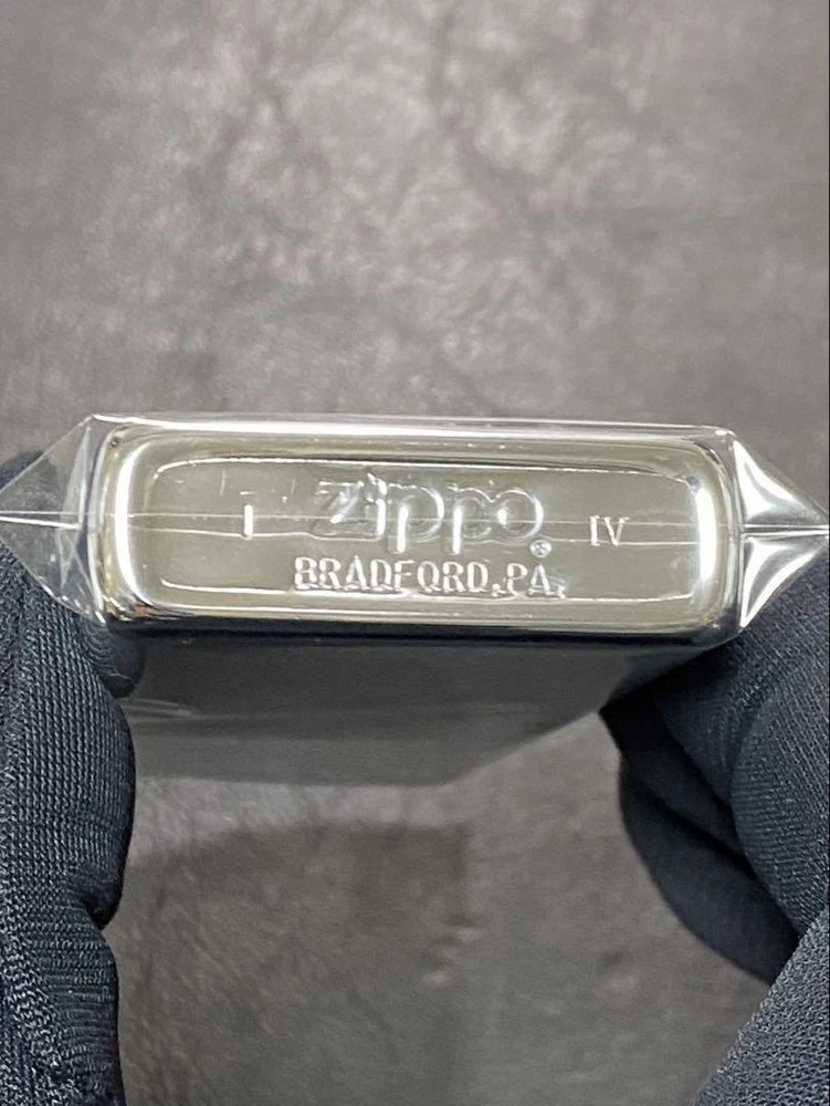 Zippo Palau Micronesian Charm Silver Etching One Sided Processing Lighter Japan