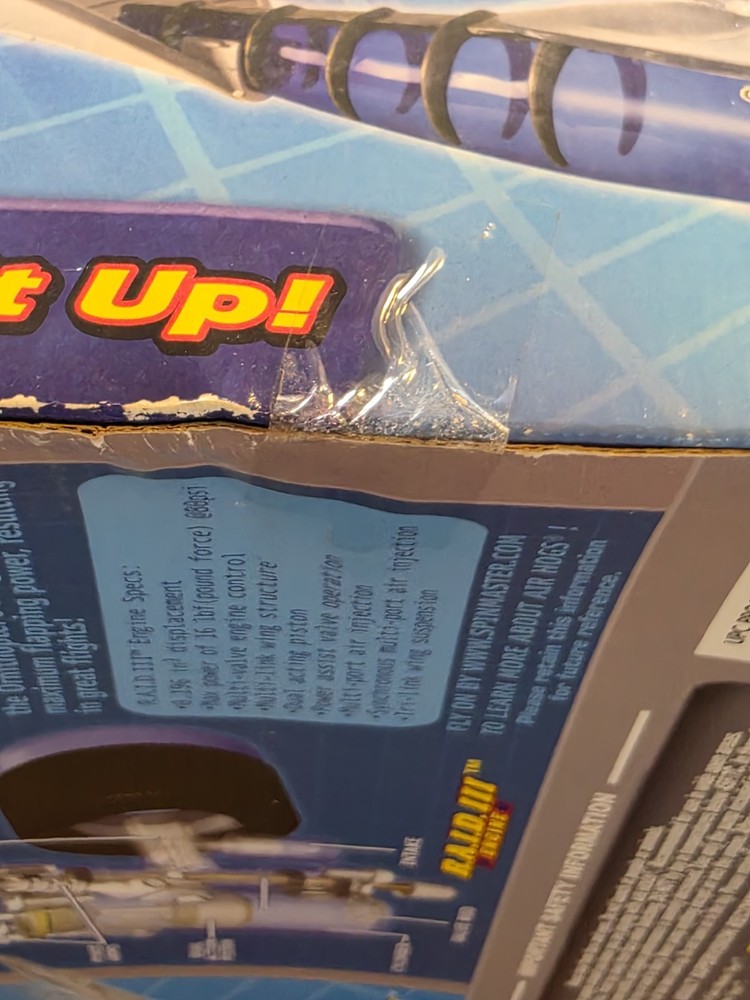 VINTAGE AIR HOGS ORNITHOPTER AIR PRESSURE ENGINE PLANE FLAPPING WING SPIN MASTER