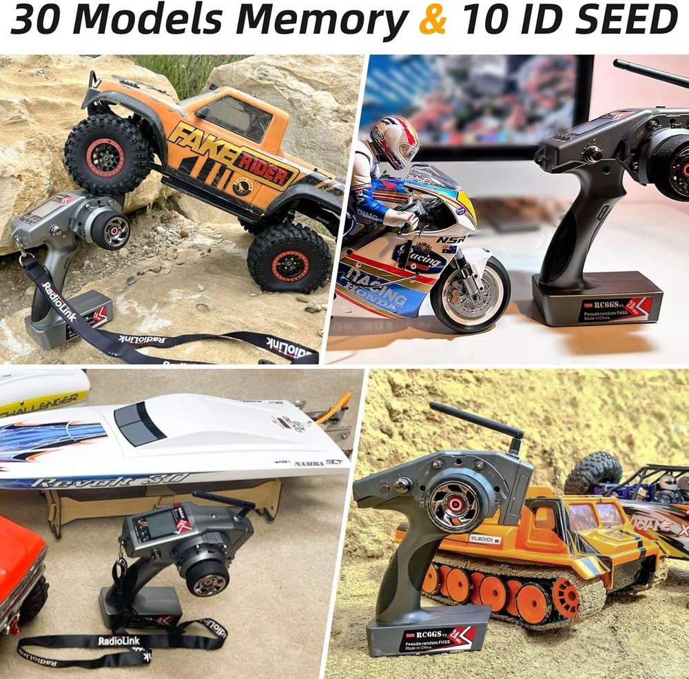 7 Channels RC Transmitter and Receiver for Enhanced Control and Performance