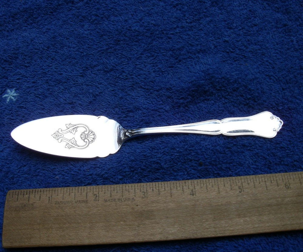 Good Th. MARTHINSEN Norway Sterling CHEESE / PATE SERVER-Simple Pattern-NR