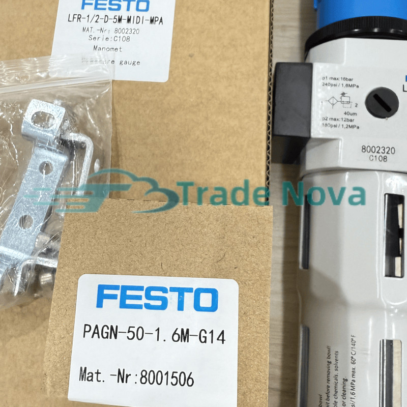 1PC Original FESTO LFR-1/2-D-5M-MIDI-MPA 8002320 Pressure reducing valve