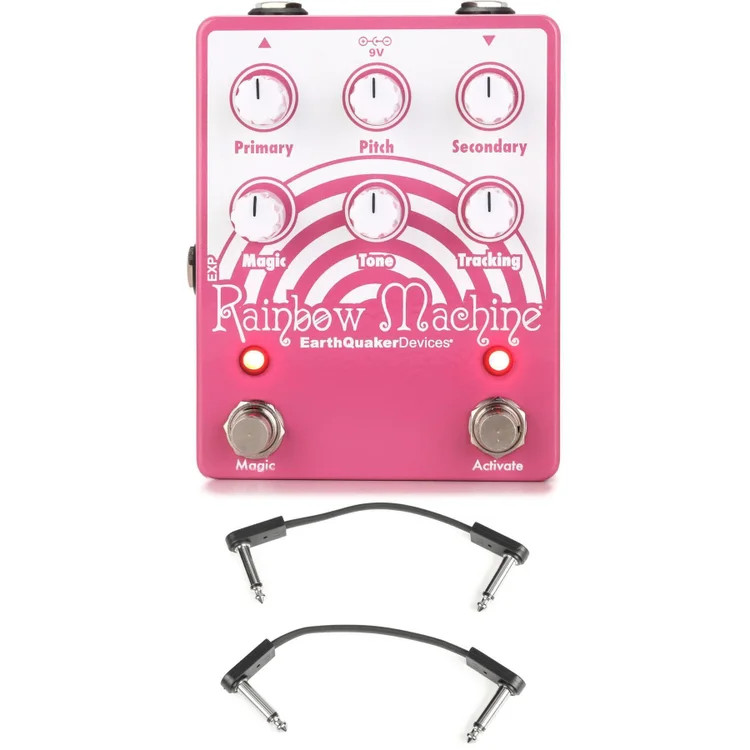 EarthQuaker Devices Rainbow Machine V2 Pedal with EBS Patch Cables