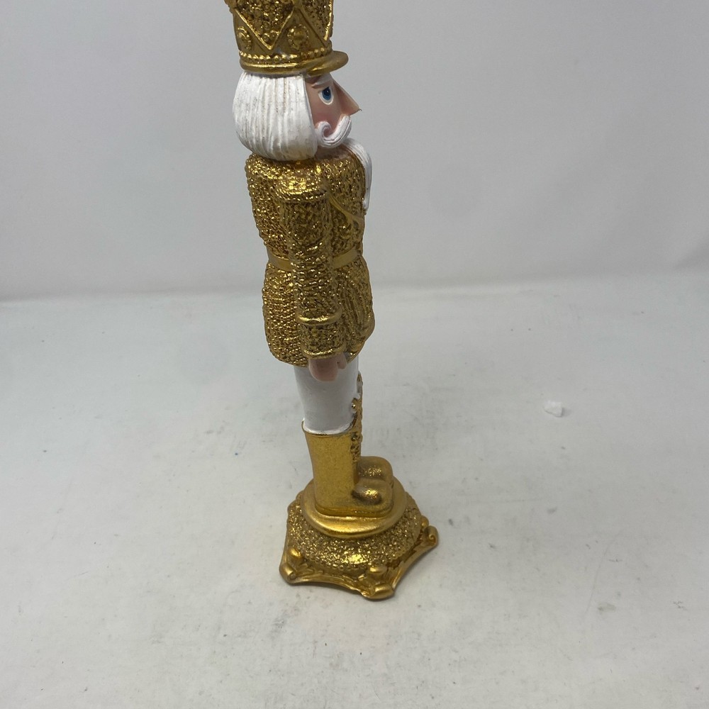 Regency International 13" Diamond Opulent Nutcracker, Gold/Ivory