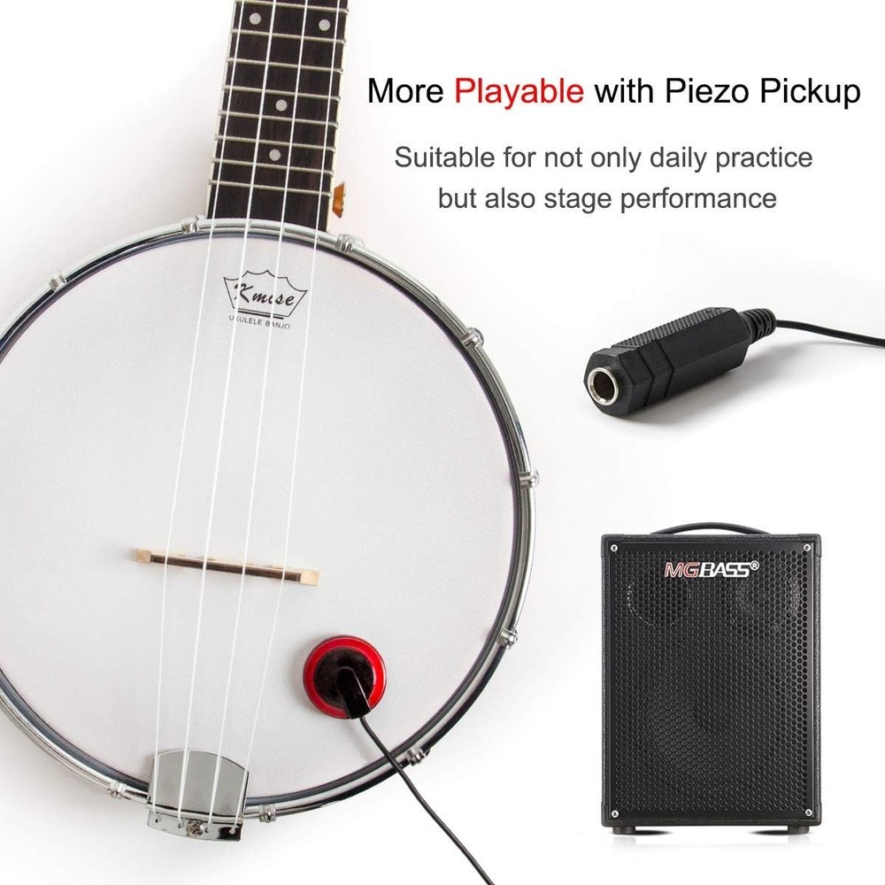 Professional Grade Banjolele Bundle with Piezo Pickup-